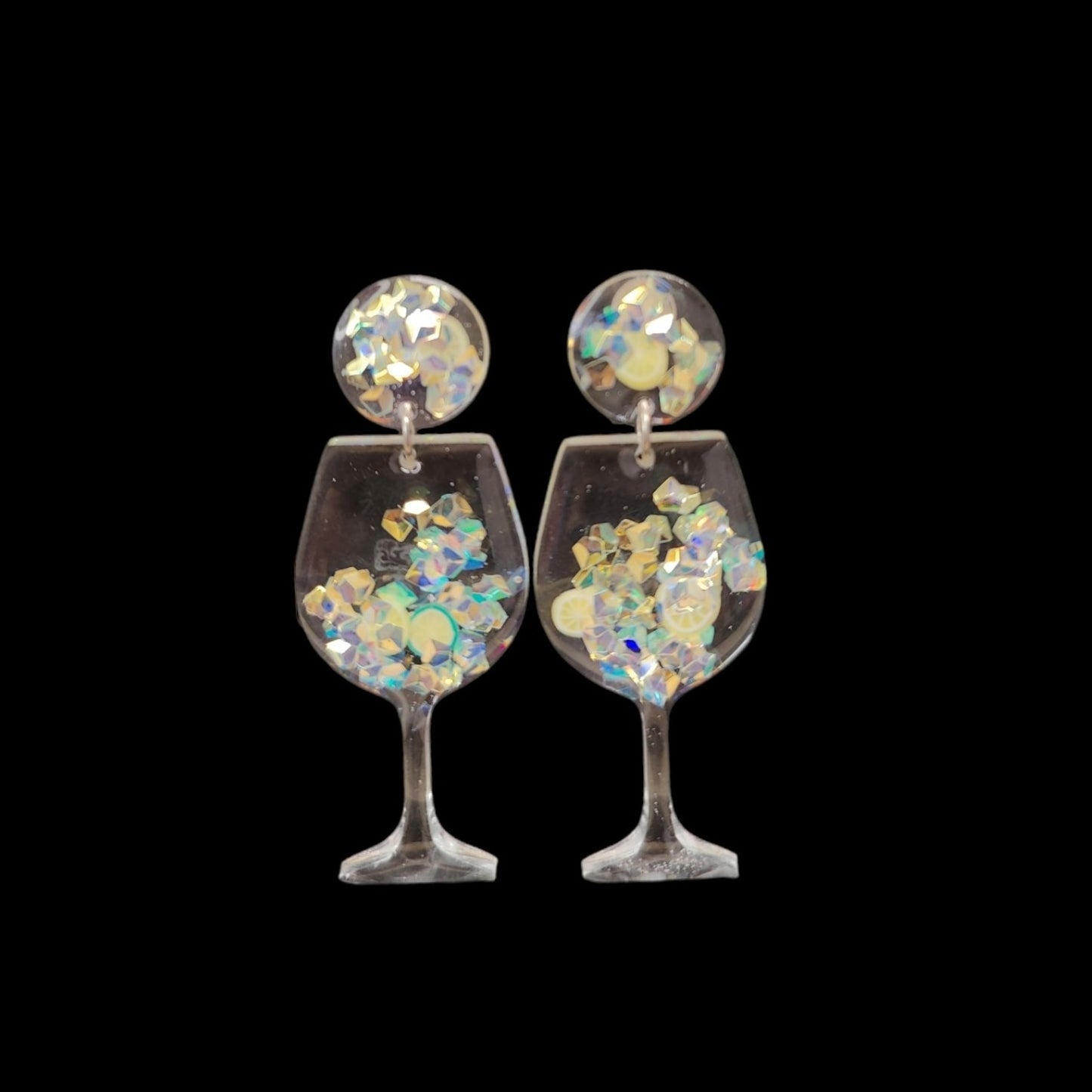 Pendientes copa de vino / GIN TONIC