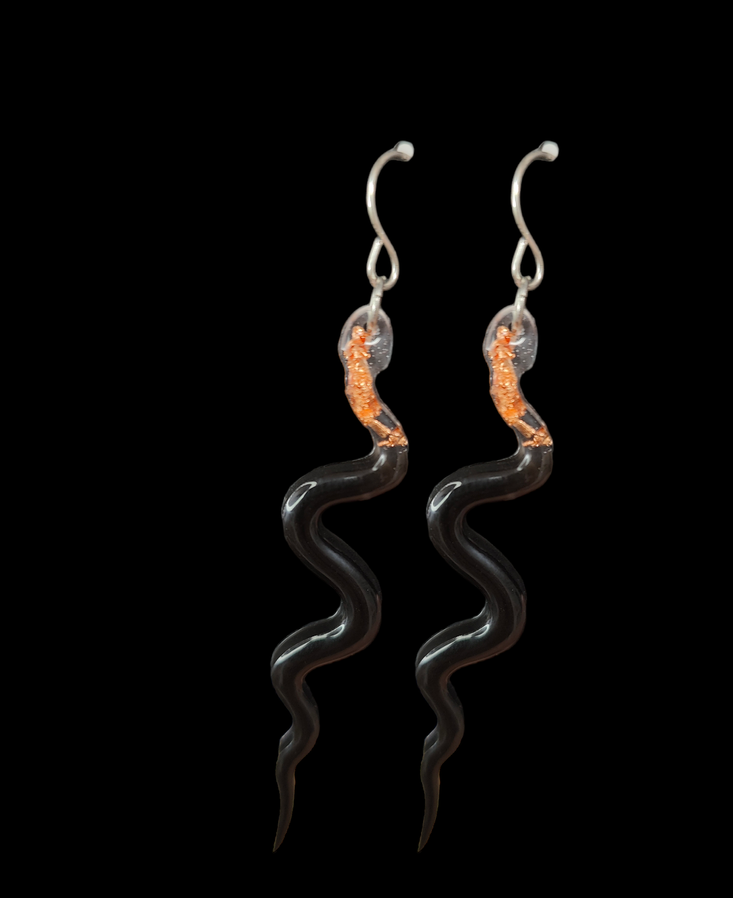 Pendientes en forma de serpiente