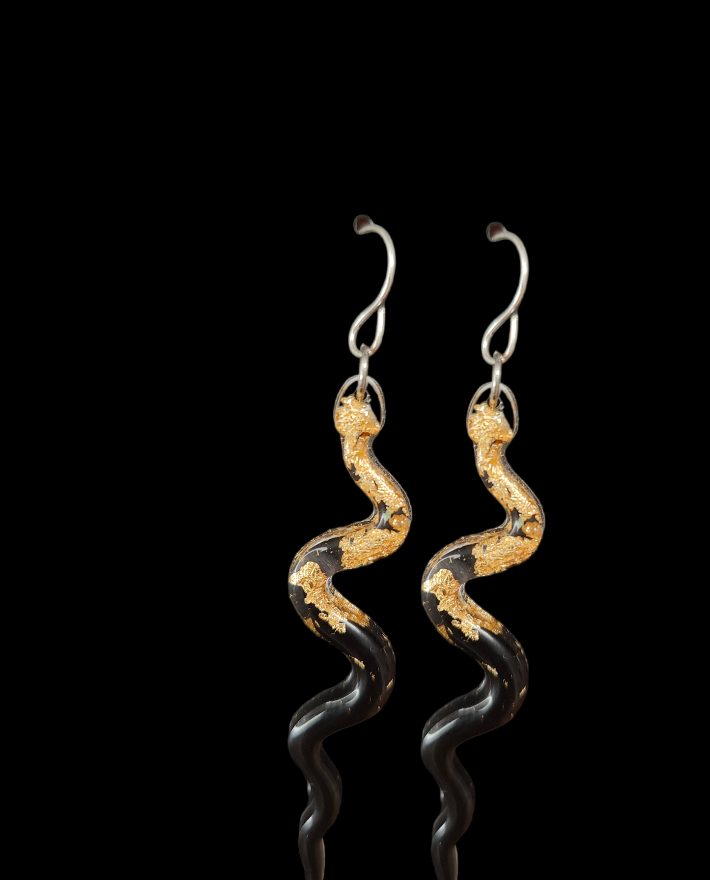 Pendientes en forma de serpiente